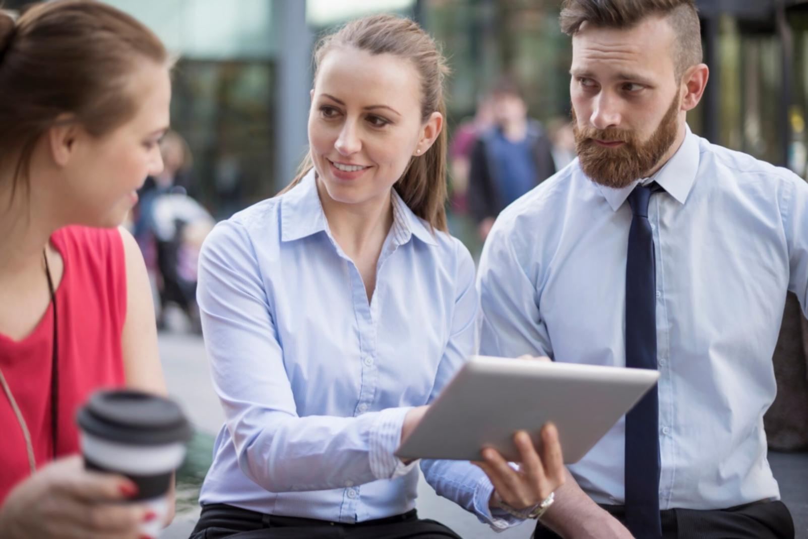 Business meeting con mentor